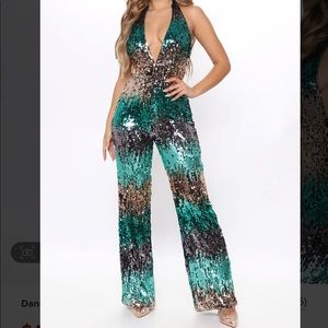 Fashion Nova Sequin Jumpsuit